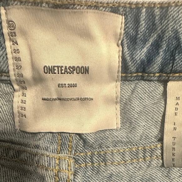 One teaspoon shorts size 22 cute pink and cream striped detail - Picture 12 of 16